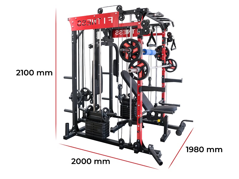 Giàn tạ đa năng HQ K12 kèm ghế tập gym 2 kich thuoc gian ta da nang k12