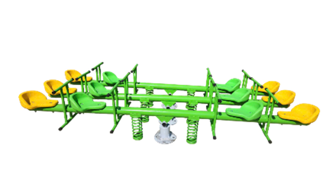 Bập bênh 4 ghế thiết bị vui chơi trẻ em ngoài trời