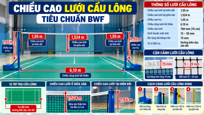 Chieu Cao Luoi Cau Long Chuan BWF