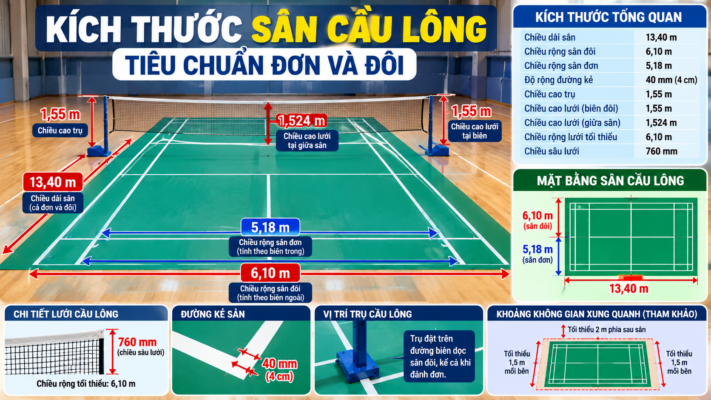 Infographic Kich thuoc san cau long