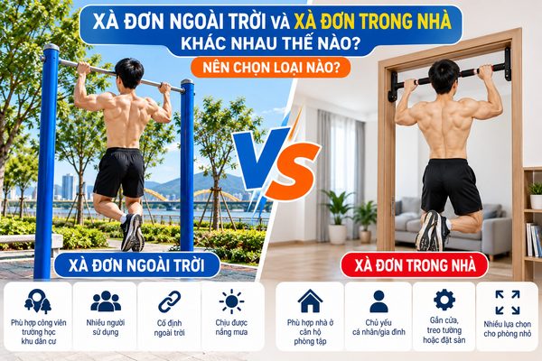 So sanh xa don ngoai troi va trong nha