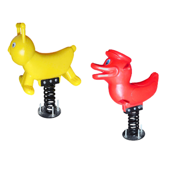 Thú Nhún Lò Xo Đế Sắt (Loại Nhỏ) 2 Thú nhún lò xo đế sắt loại nhỏ nhựa HDPE