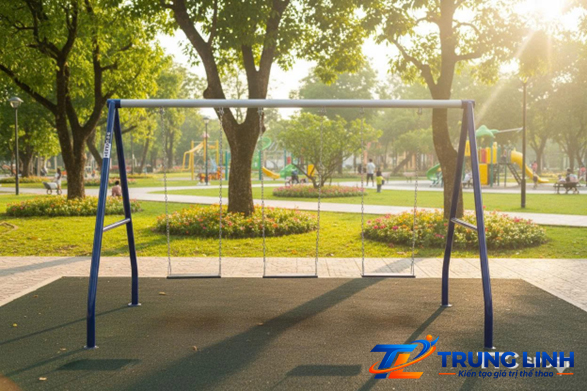 Xích đu 3 ghế thiết bị vui chơi trẻ em ngoài trời