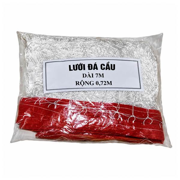 Lưới Đá Cầu 7m 2 Lưới đá cầu 7m là loại lưới chuyên dùng cho tập luyện và chơi môn đá cầu tại trường học